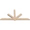 Ekena Millwork Kennewick Smooth Timber Gable Bracket, Douglas Fir, 96"W x 48"H x 3 1/2"D x 5 1/2"F, 12/12 Pitch GBW096X48X0406KEN00SDF - alternate 3